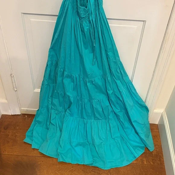 Vibrant Teal Maxi Dress